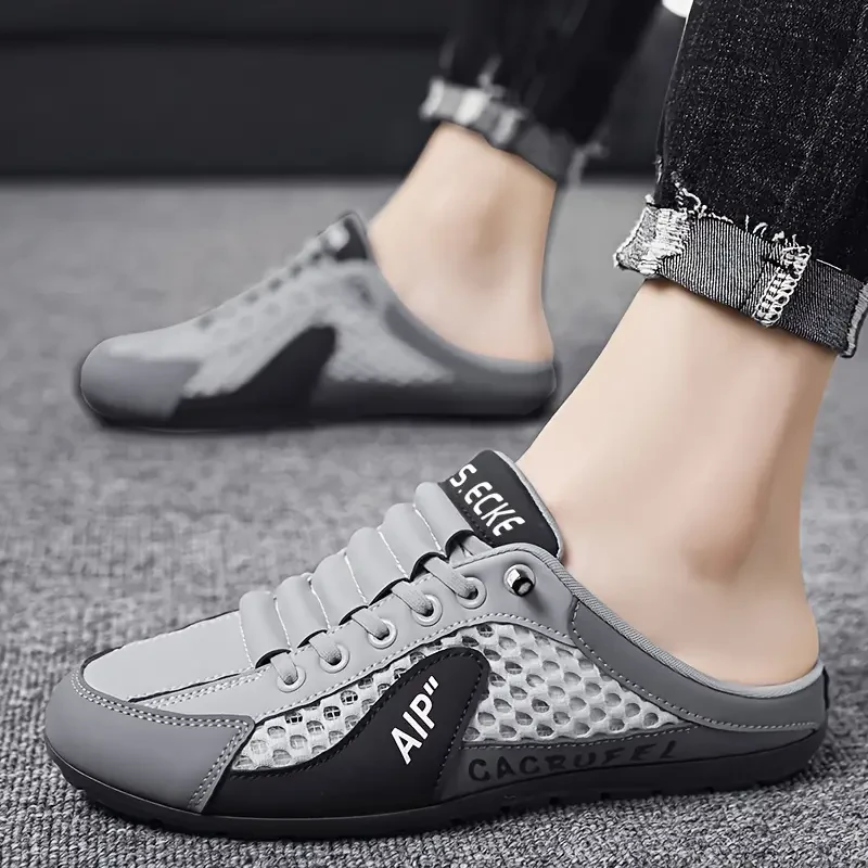 Men's Slip-On Sneakers - Casual & Stylish, Non-Slip, Lightweight with Elastic Closure for All Seasons
