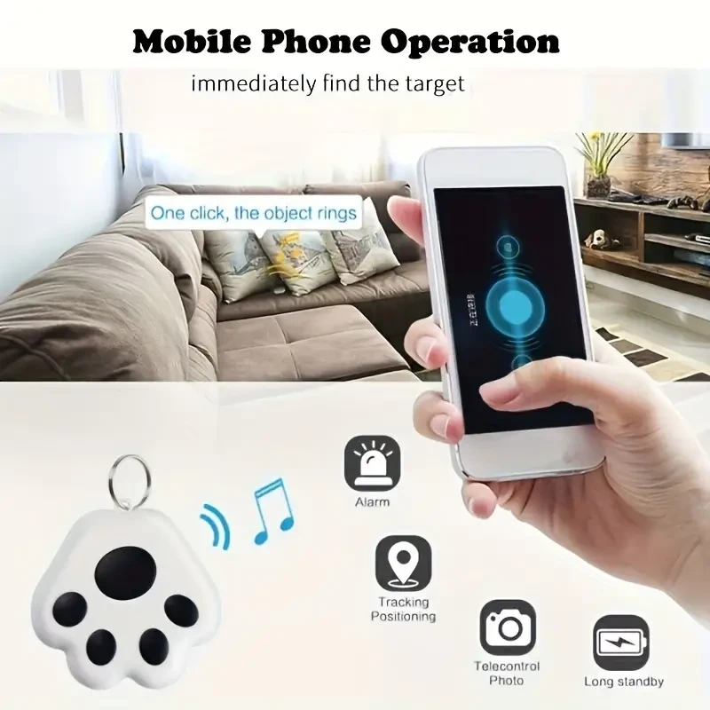 Mini Smart Dog Pets BT 5.0 GPS Tracker - Anti-Lost Alarm Tag