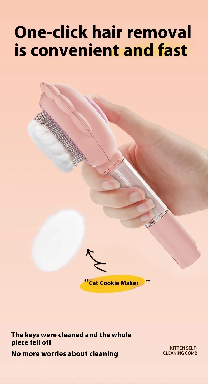 Cleaning Dog Brush Comb With Spray