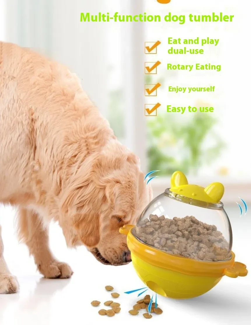 Pet Supplies Tumbler Dog Leakage Feeder