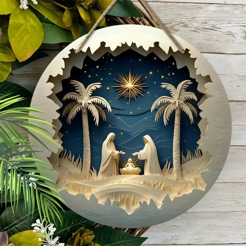 20.32cm Round Farmhouse Door Hanger