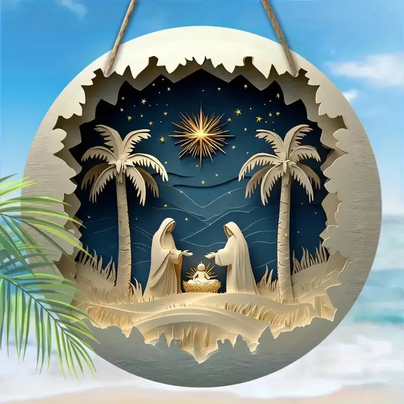 20.32cm Round Farmhouse Door Hanger