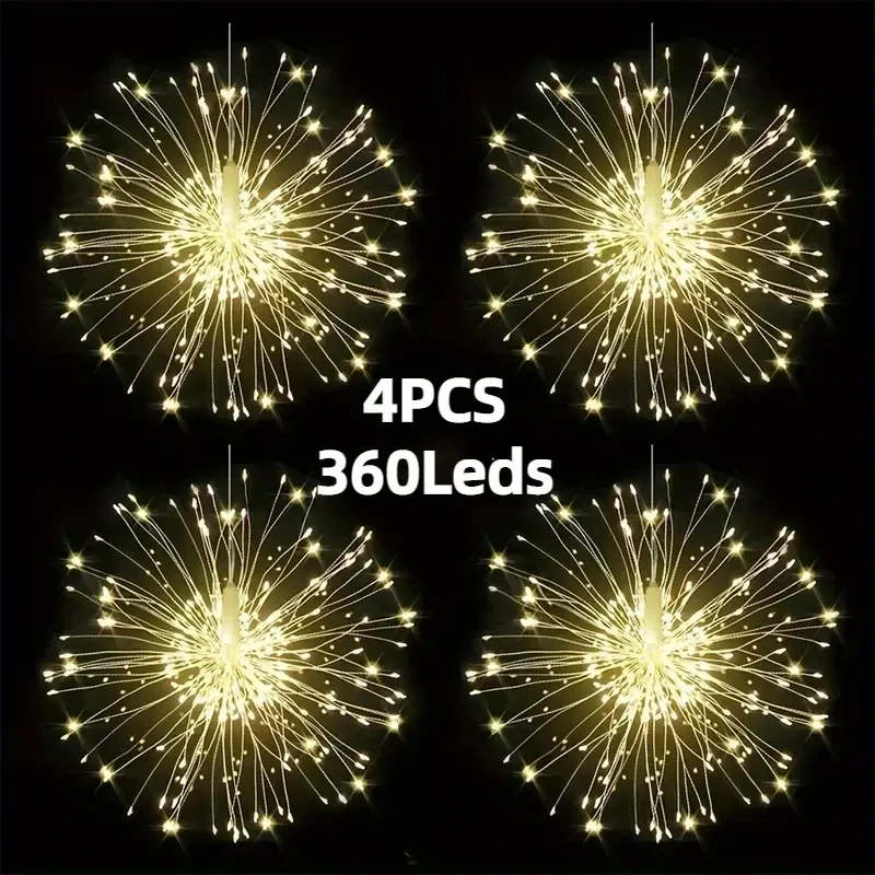 Solar LED Firework Lights Starburst