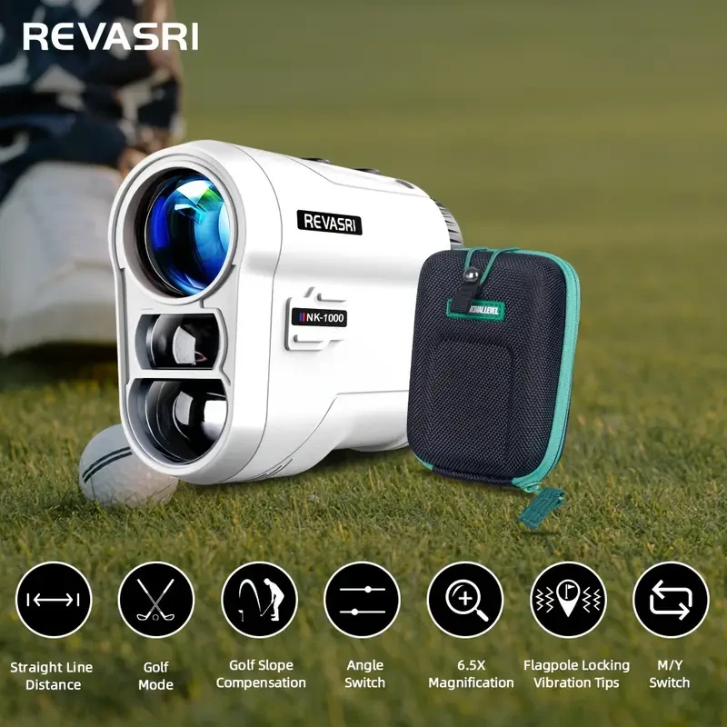 REVASRI Golf Rangefinder 1000YDS Laser with Slope, Pin Lock Vibration, & External Slope Switch