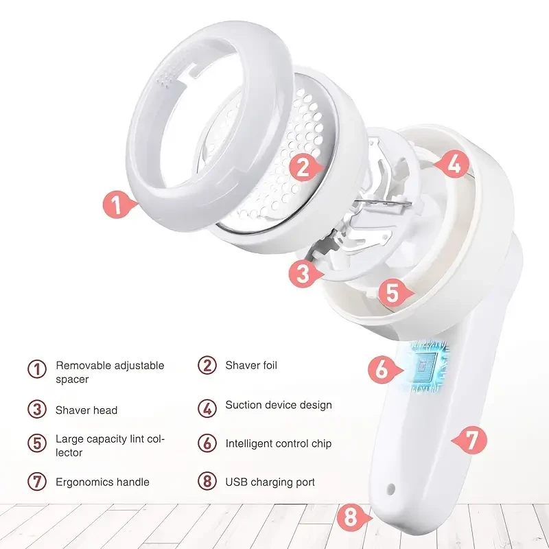 USB Rechargeable Electric Fabric Shaver  Portable Lint Remover for Clothes & Sweaters