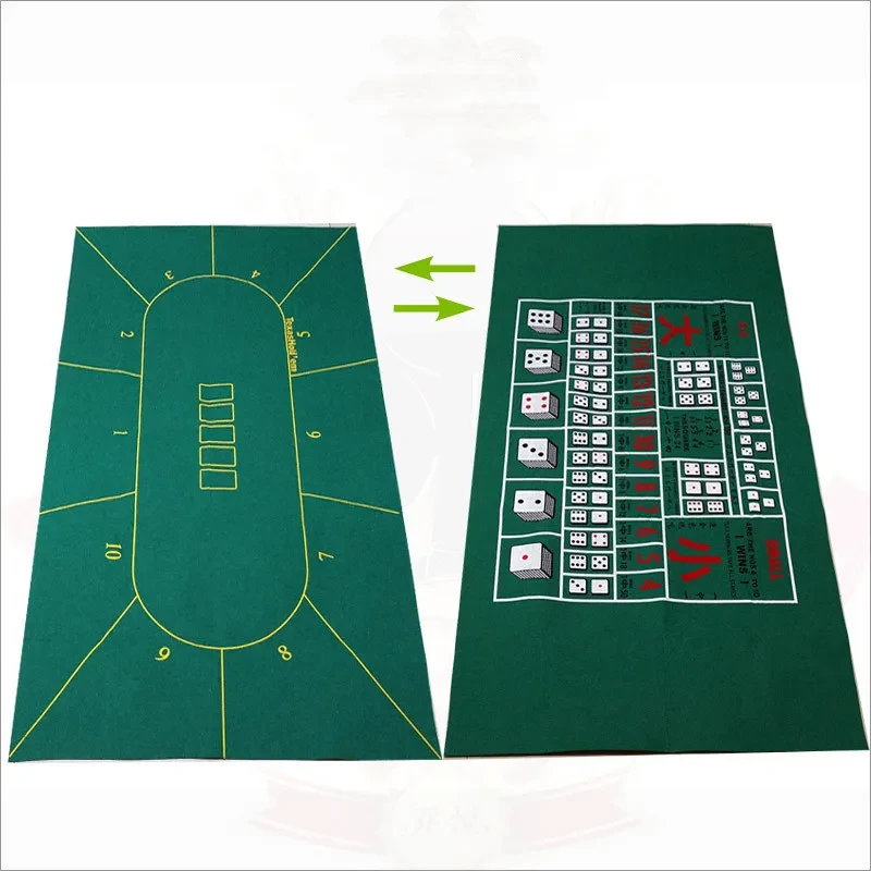 Double Sided Pattern Game Table Cloth Non Woven Texas Hold'Em Table Mat Table Cloth Card Mat