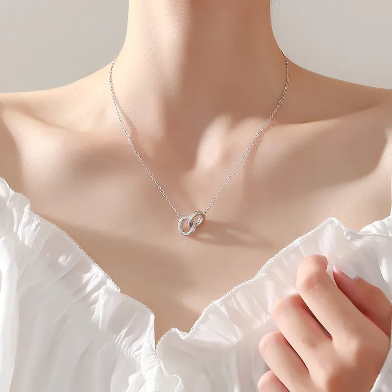 Light Luxury Niche Design Temperament Ring Clavicle Chain