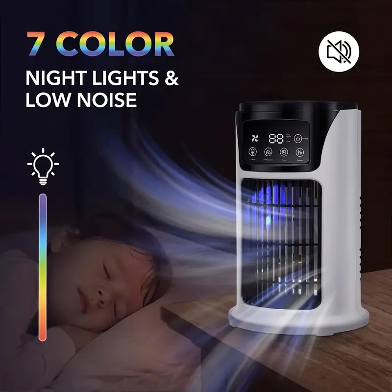 3-in-1 Portable Air Conditioner Humidifier Fan