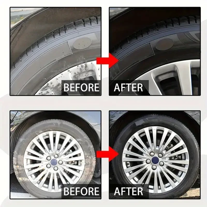 GKW Tire Black Wax Coating Durable Shine & Restoration