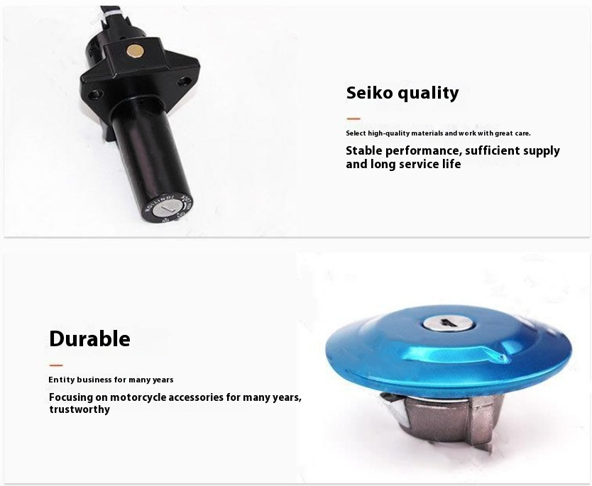 Motorcycle YBR125 Lock Set Ignition Tank Cover Electric Door Lock