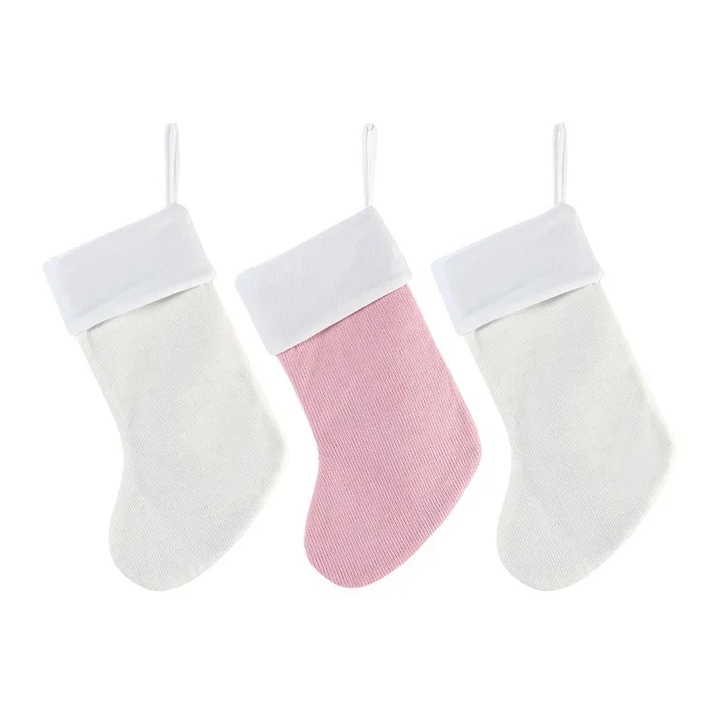 Christmas Fox Wool Gift Stockings