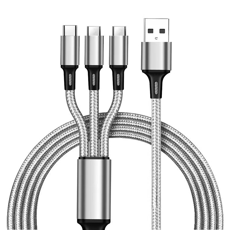 Multi USB 3-in-1 Charger Cable - Type-C and Micro USB Connectors