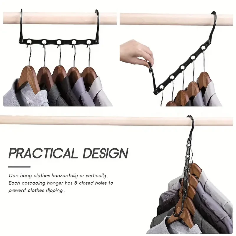 10pcs Magic Hangers - Space Saving Closet Organizer for Heavy Clothes