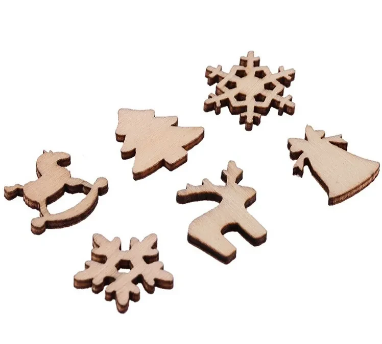 100pcs Christmas decoration wood chips