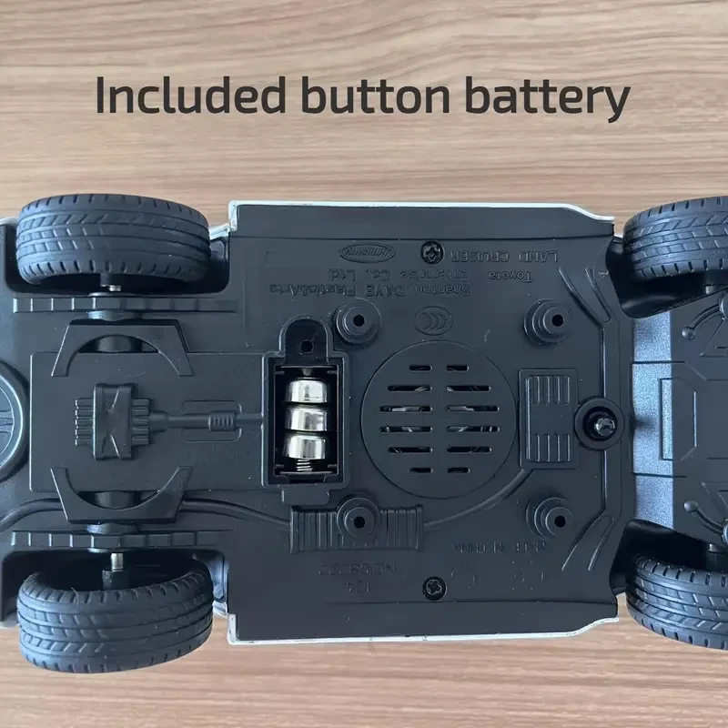 Toyota Land Cruiser 1/24 Scale Diecast  Pull-Back Action, Light & Sound Zinc Alloy Toy Car