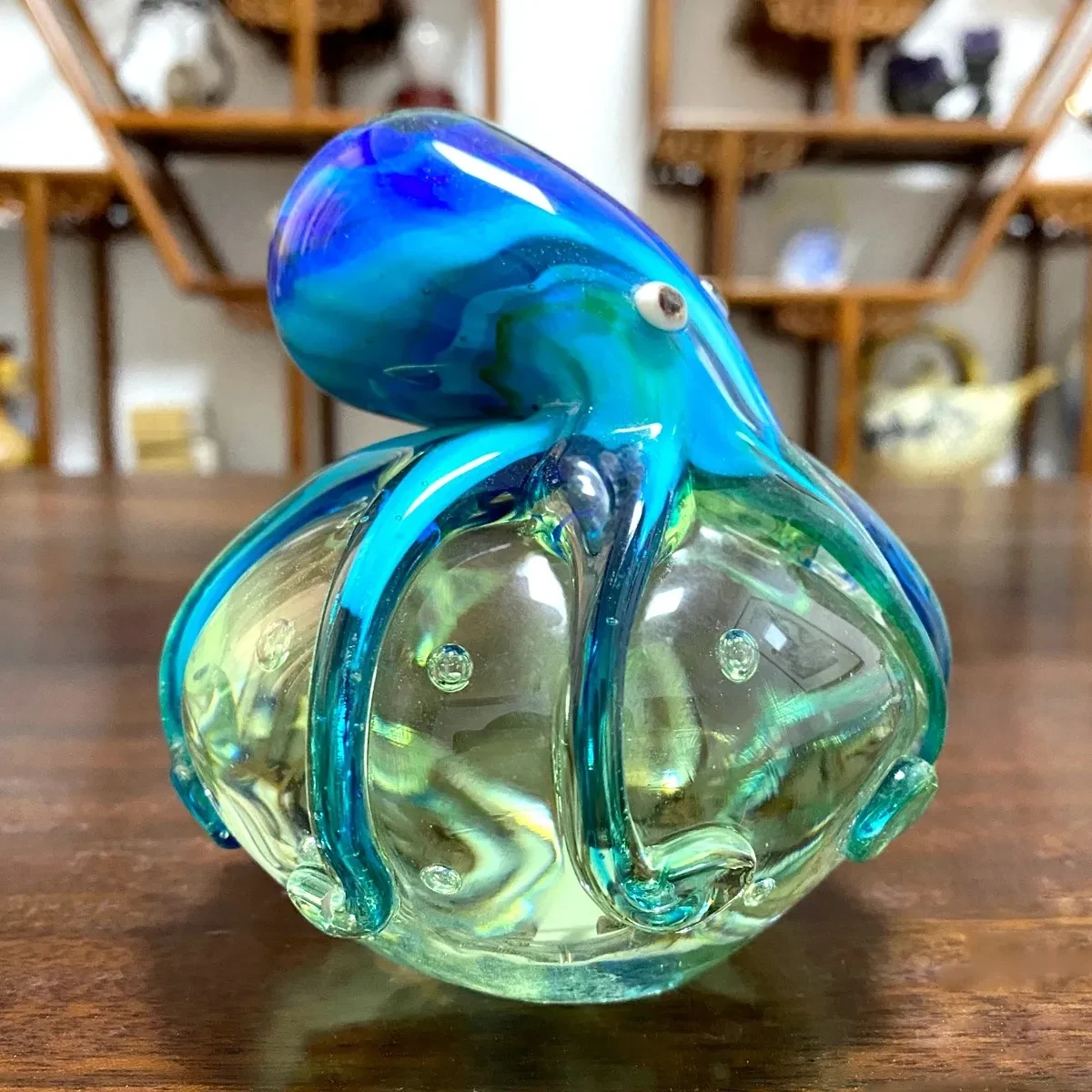 Household Glass Octopus Dining Table Decorations Creative
