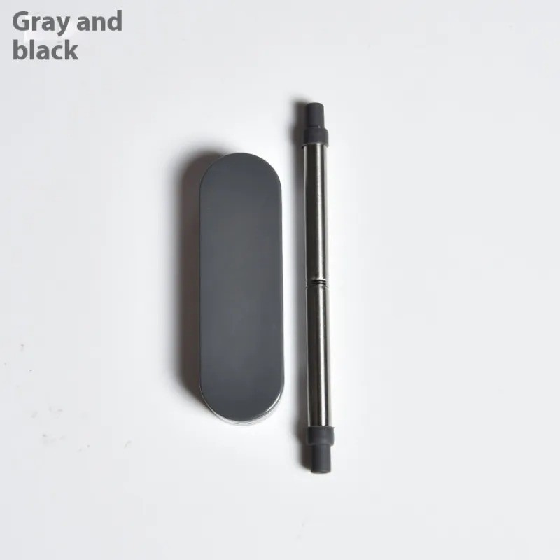 Portable Retractable Stainless Steel Folding Straw