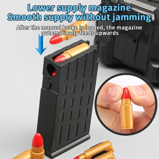 AWM M24 Shell Ejection Soft Bullet Sniper Gun Rifle Foam Darts Blaster Toy Gun For Boys Kids Adults Outdoor CS Shooting Games