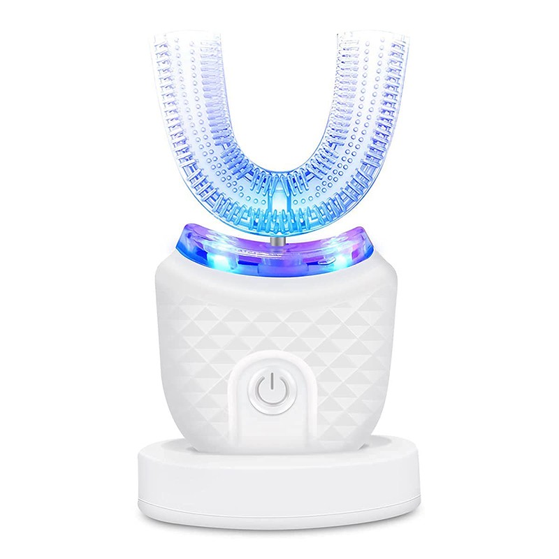 U-Shaped Ultrasonic Childrens Electric Toothbrush  360 Whitening Silicone Automatic Toothbrush