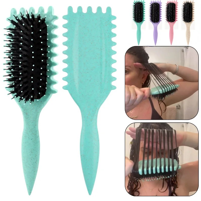 Women's Hollow Curly Hair Comb Multi-Functional Anti-Static Scalp Massage