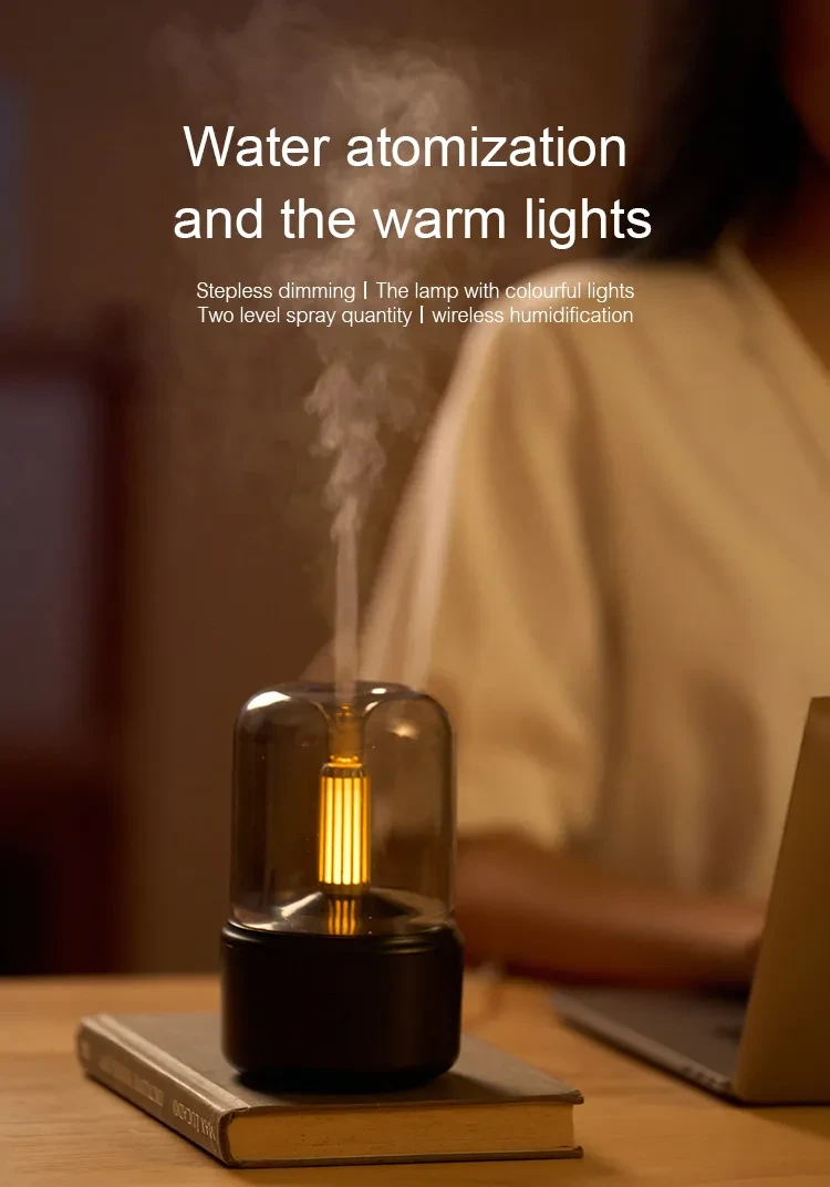 Light Humidifier Candlelight Aroma Diffuser