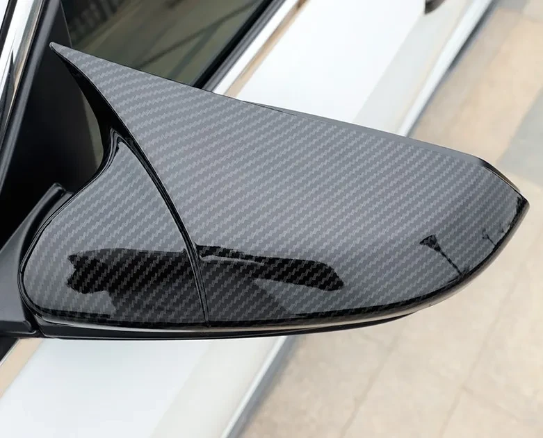 Rearview Mirror Cover Carbon Fiber Pattern Reversing Mirror Frame