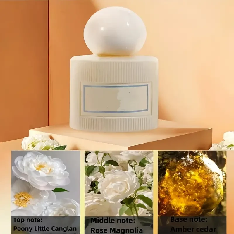 Chic Floral Women's Perfume Gift Set - 40ml x 2 & 10ml x 2, Long-Lasting Fresh Scent, BPA-Free, Alcohol-Free