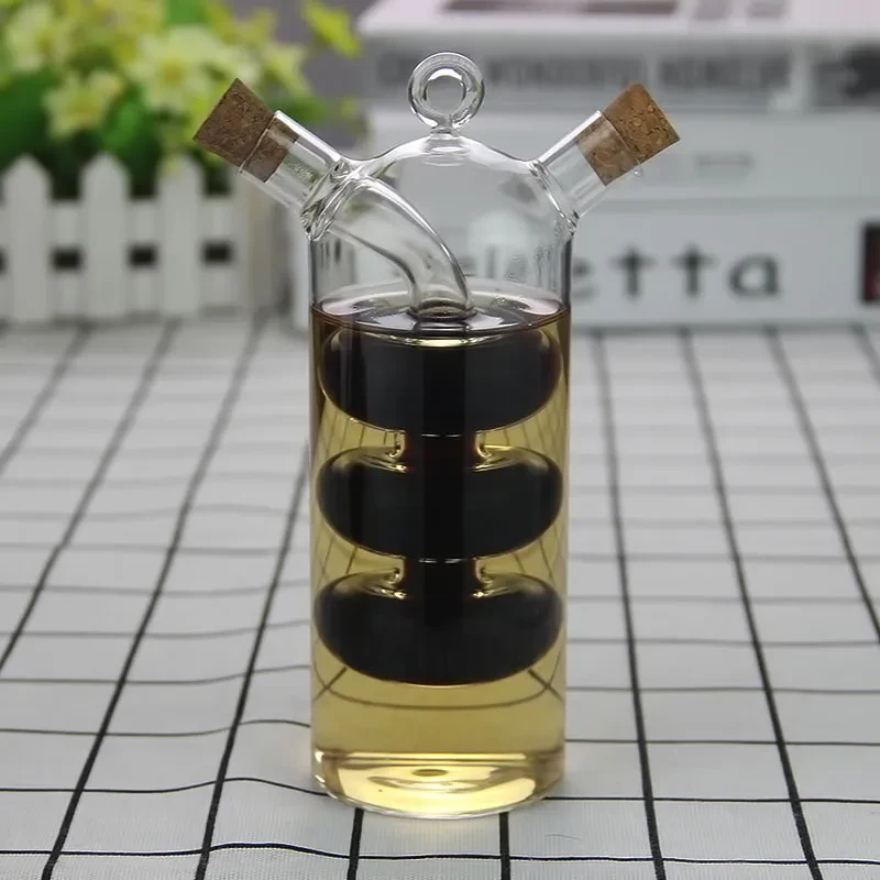 Glass leak-proof oil can