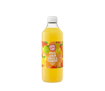 JUICE APPLE LEMON GINGER & TURMERIC 300ML 12s(KARMA JT12300)