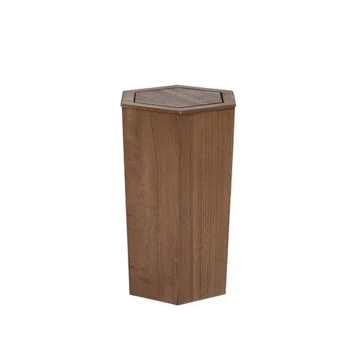 Wooden Trash Can Home Living Room Creative With lid