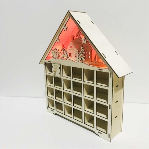 Christmas Wooden Calendar Decorations