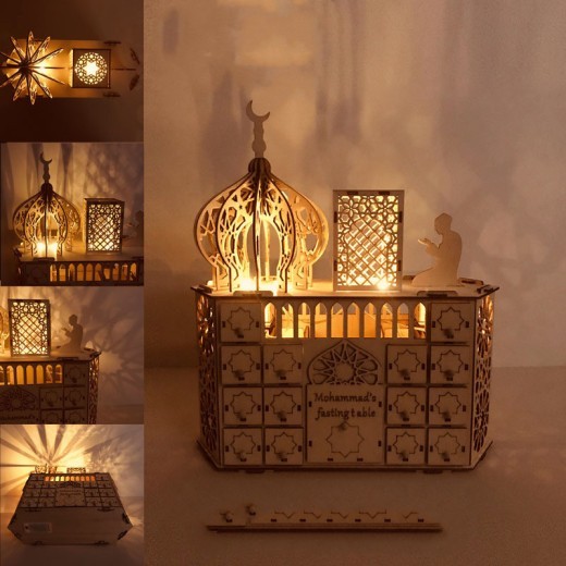 Christmas Wooden Calendar Ornaments