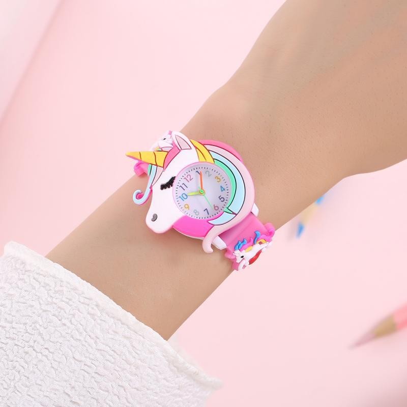 2024 Rainbow Cloud Silicone Kids Watch  Cute Cartoon Quartz Watch for Boys & Girls