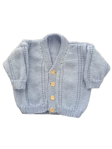 Baby Merino Cardigans | Blue | Multi-size
