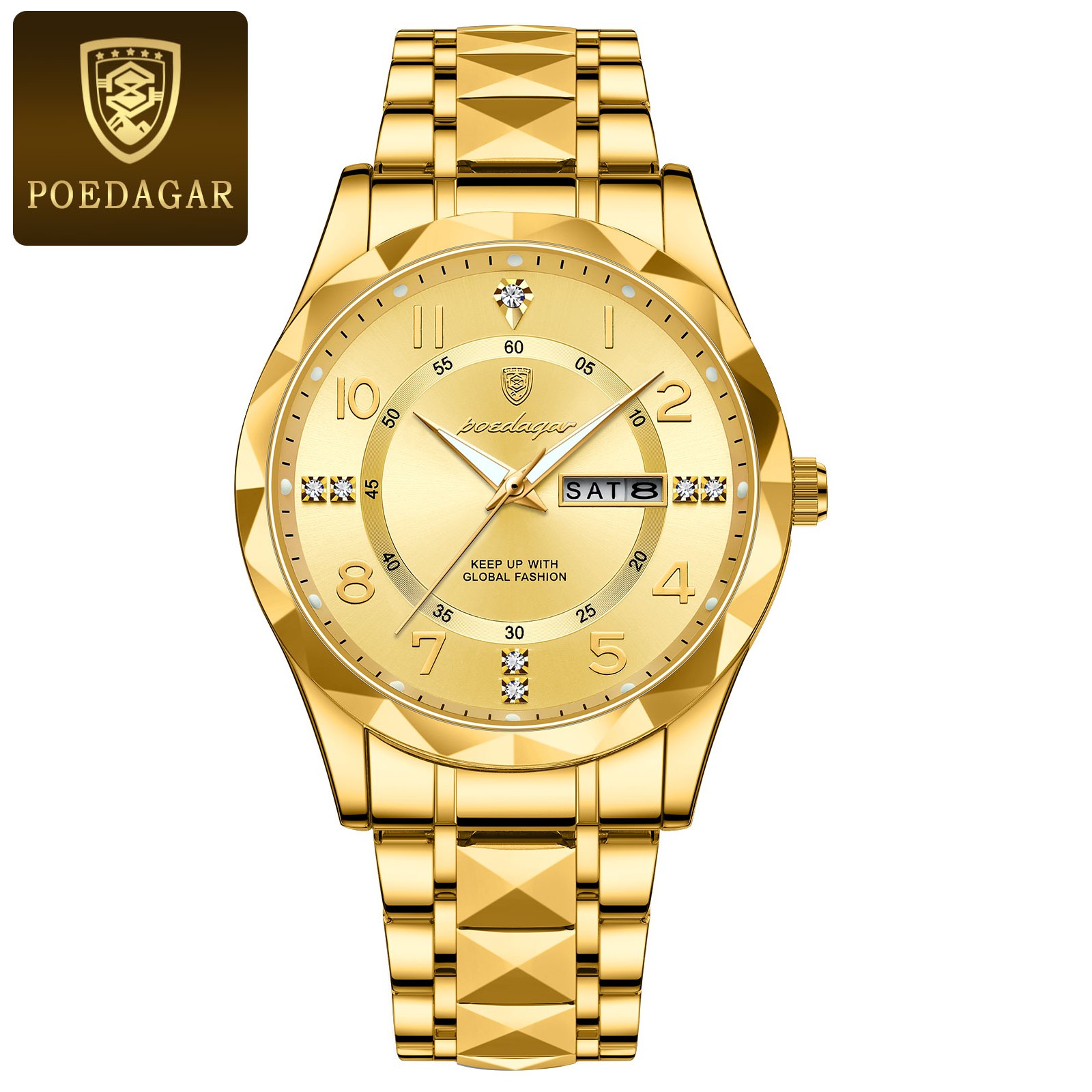 POEDAGAR Luxury Mens Quartz Watch