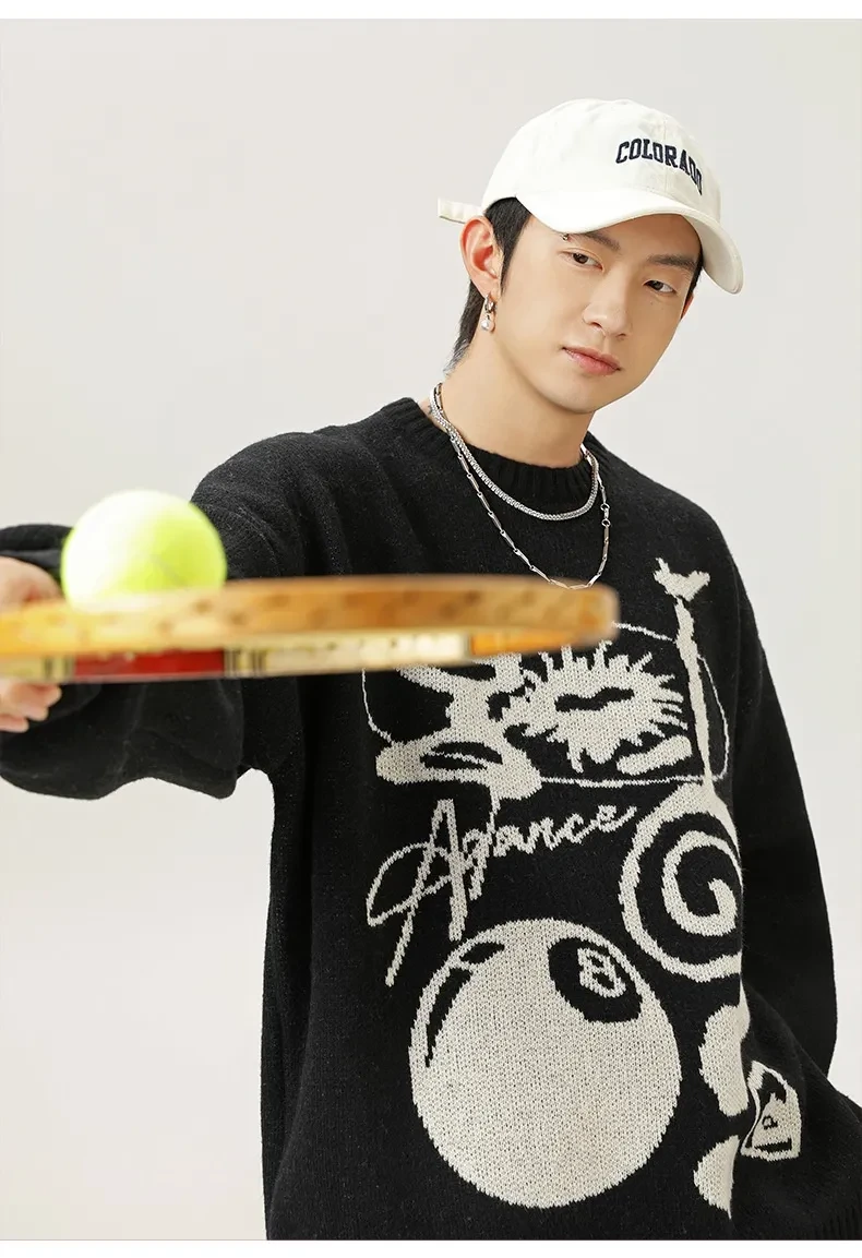 Plush American Hand Drawn Brocade Sweater