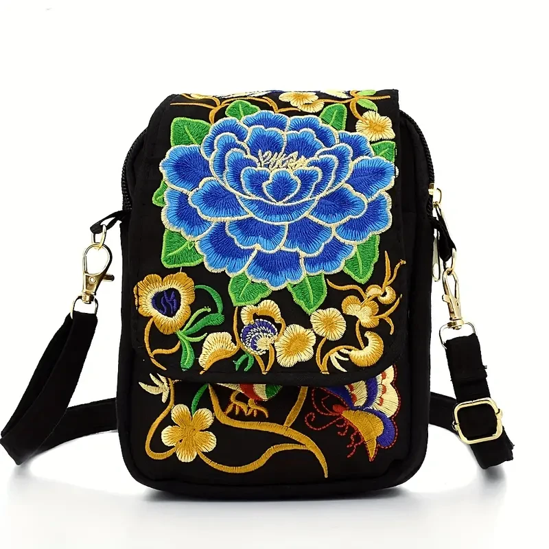 Women's Embroidered Crossbody Bag