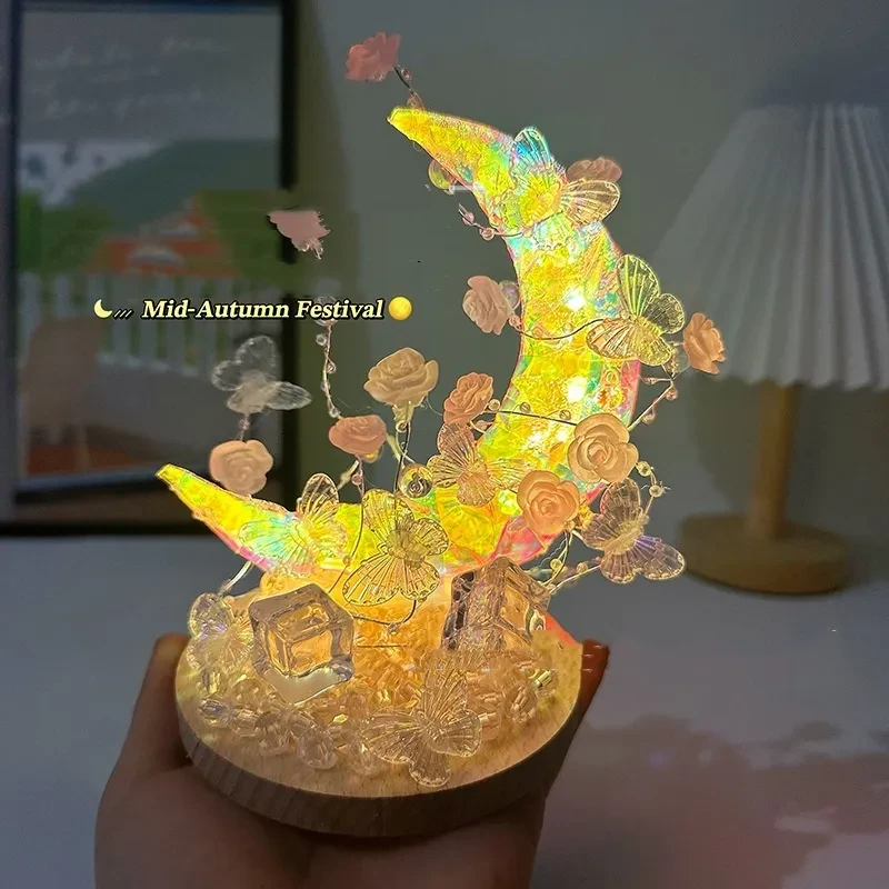 Water Moon Butterfly Small Night Lamp
