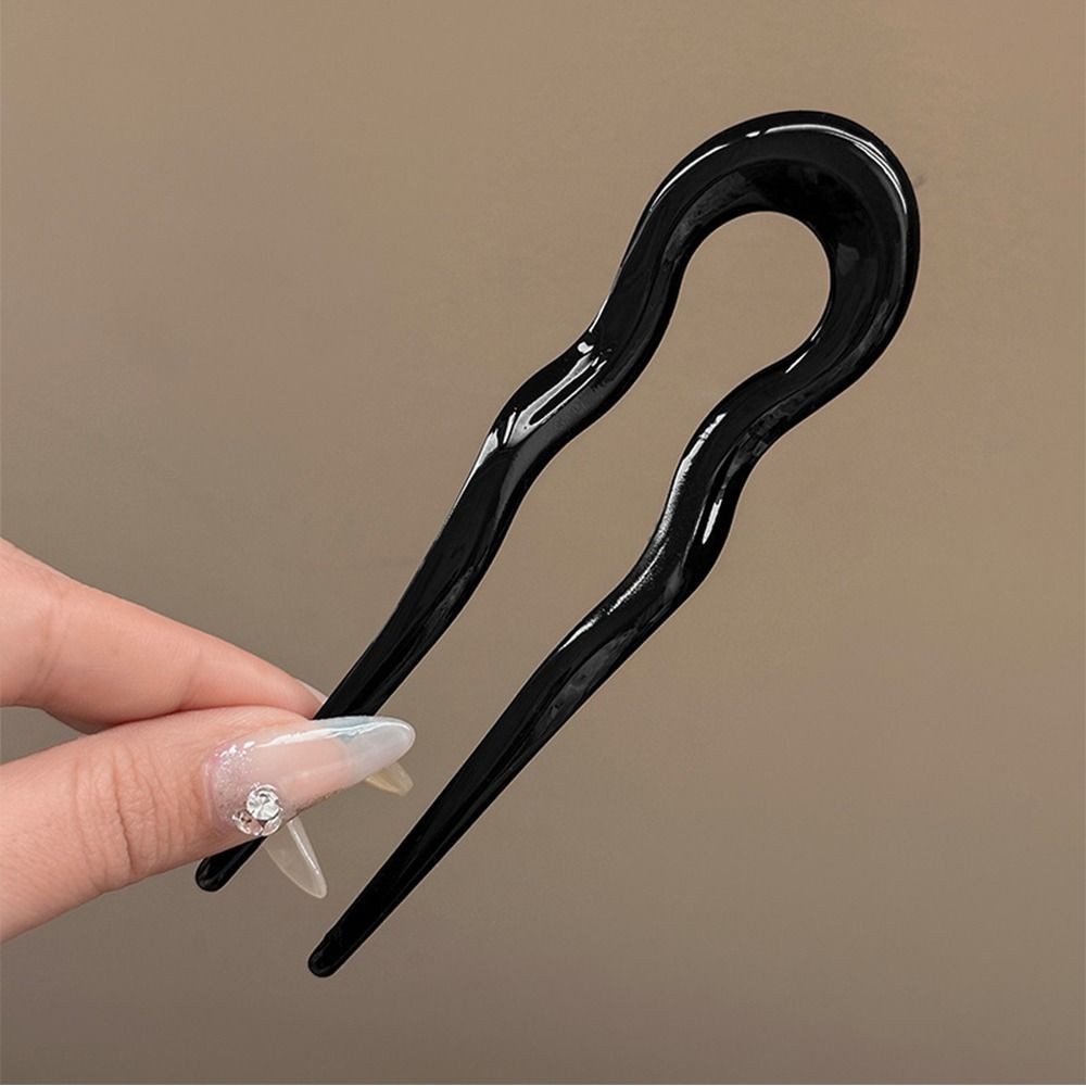 U-Shaped Tortoiseshell Hair Fork