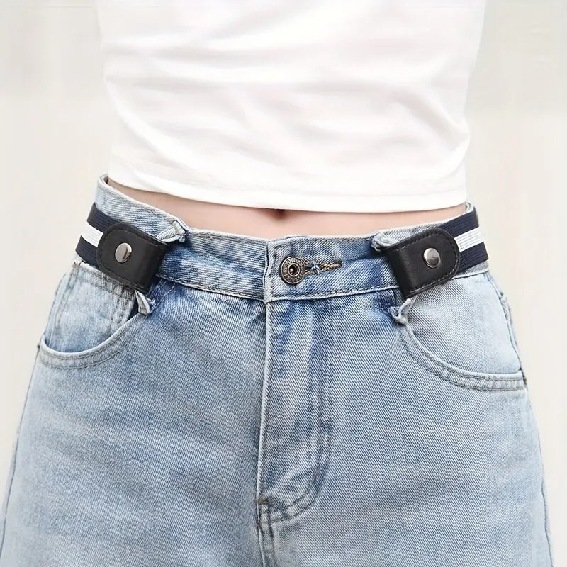 Simple & Fashionable Elastic Belt Adjustable Woven Invisible Seamless Belt