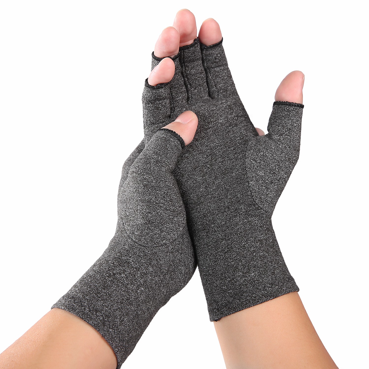Fingerless Compression Gloves 1 Pair for Hand Discomfort Relief