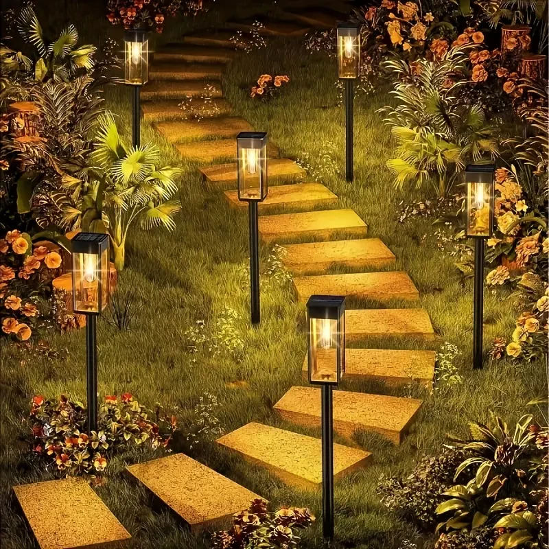 Solar LED Landscape Lights, Energy-Saving Touch Control Tungsten Style Lamp