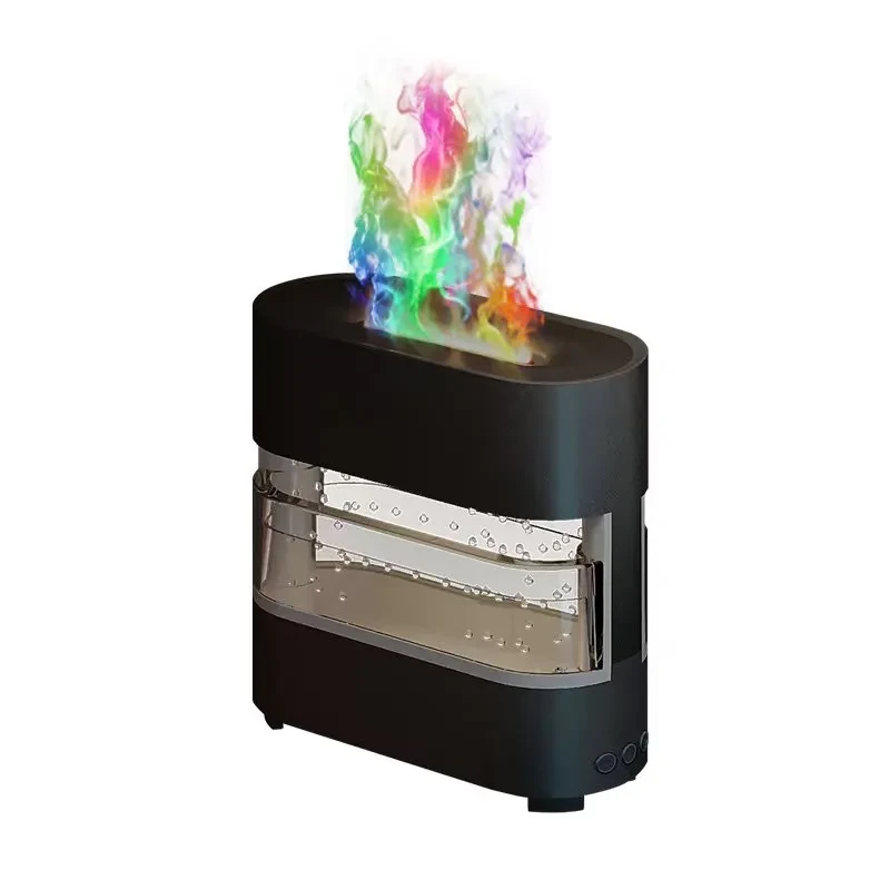 2024 Rain Cloud Fire Humidifier - Water Drip Diffuser and Fire Flame Aroma Diffuser