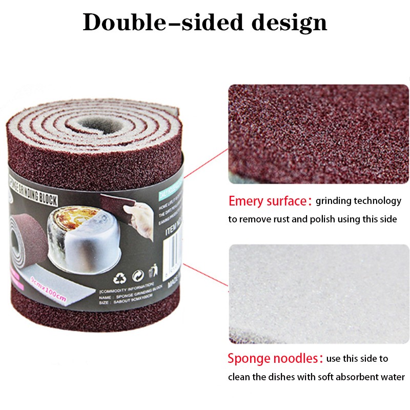 Magic Melamine Sponge Eraser Carborundum Kitchen Scrub for Pots, Pans, and Utensils