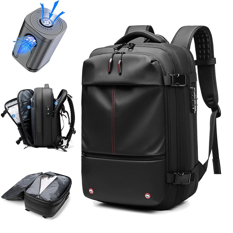 17-Inch Laptop Travel Backpack Expandable Business & School Backpack with Vacuum Compression for Men