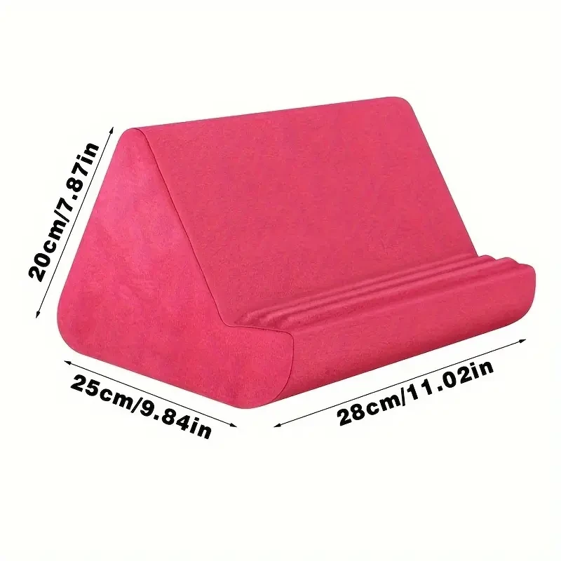 Soft Tablet Stand Pillow With Pocket, Tablet Cushion Stand, Adjustable 3 Viewing Angle