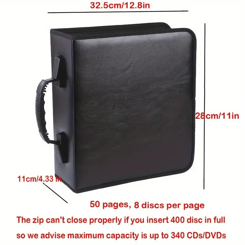 CD DVD Storage Cases 340 Discs Holder Binder