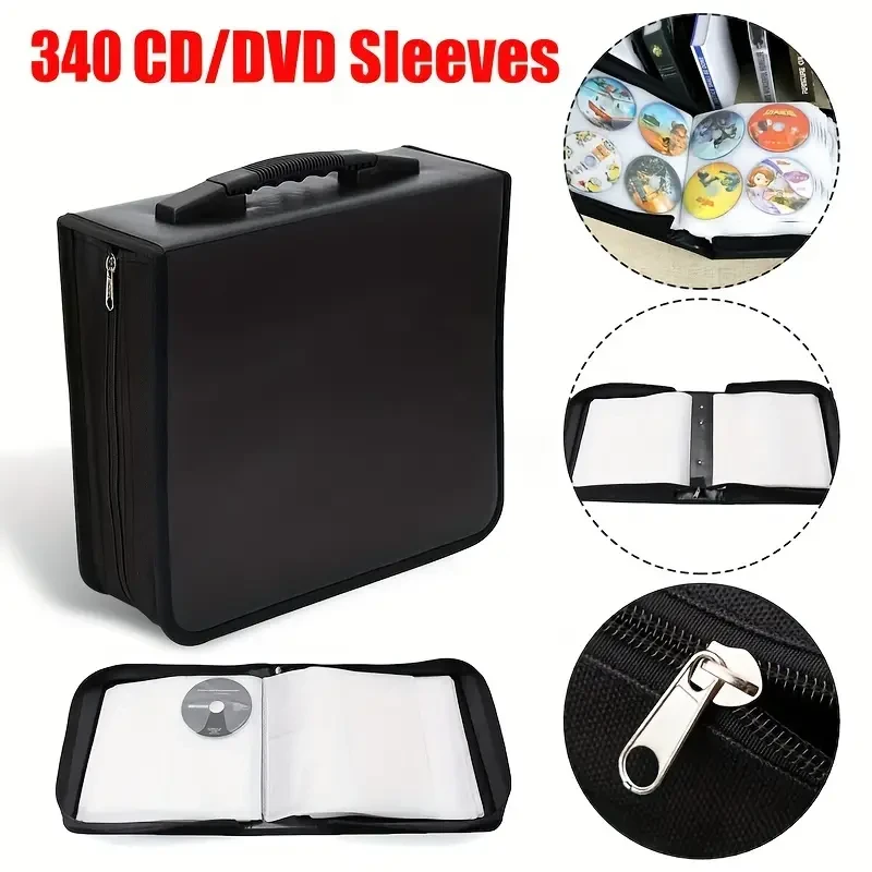 CD DVD Storage Cases 340 Discs Holder Binder