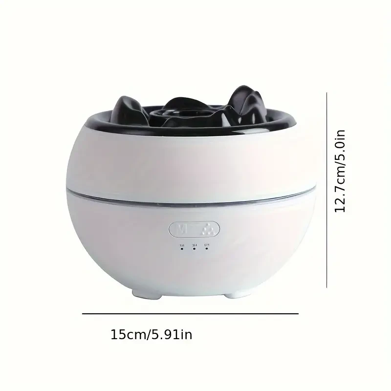 360ml Volcano Diffuser USB Home Portable Humidifier Bathroom Living Room Bedroom Air Humidifier