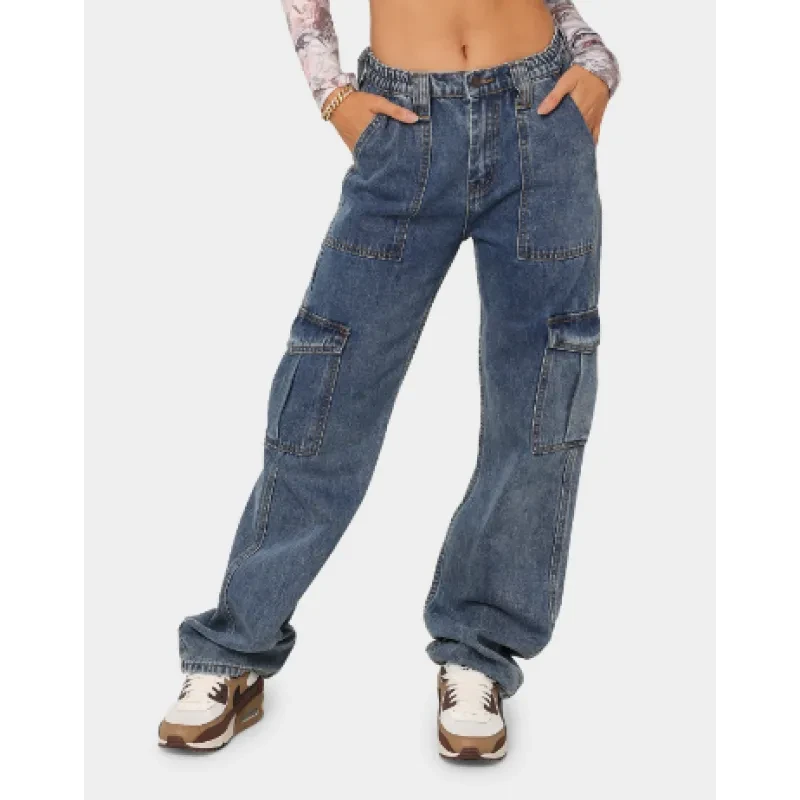 Women's Fashion Straight Jeans In Autumn